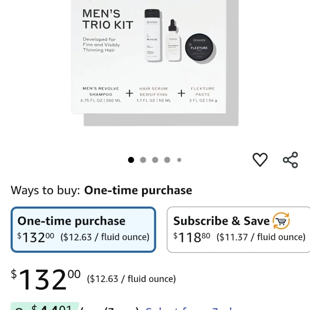 Zena Men's Trio hair Kit - Picture 2 of 3